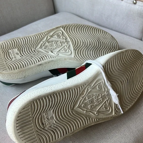 Gucci lightning bolt sneakers men 8 and 9.5-10 women - Picture 4 of 7